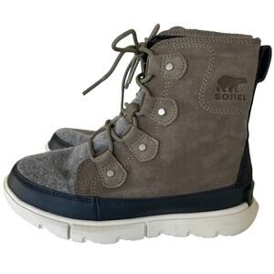 Sorel Size 6.5 Gray Suede Out n About Snow Boot